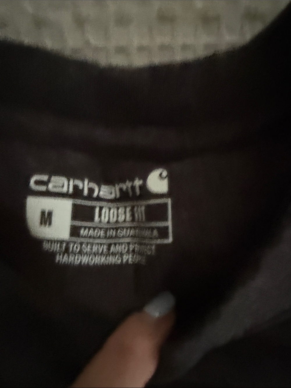 Carhartt Pocket Tee - Charcoal with Gold Logo View 2